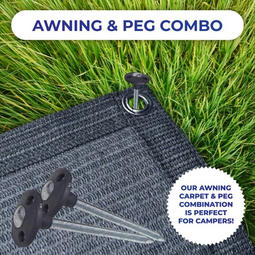 Breathable awning carpet with - awning,