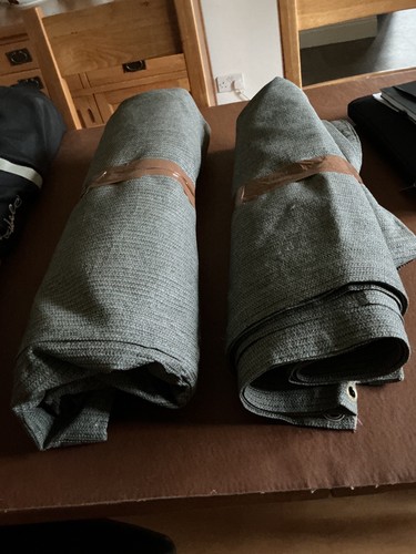Two polyester ground sheets - polyester,